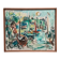 Original Swedish Oil on Canvas" Harbor" By Sven Sinde, Vintage & Framed 47×38cm