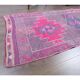 Turkish Oushak handmade runner rug 80x348