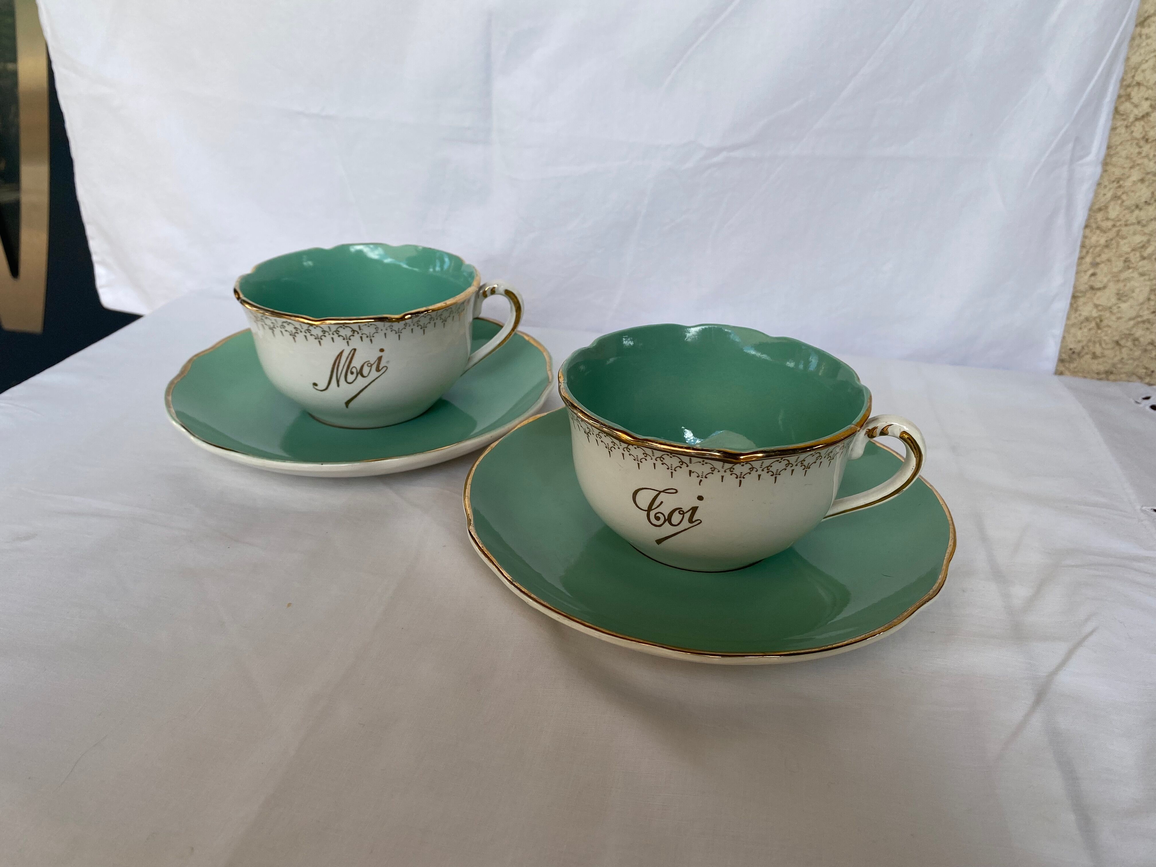 Duo of déjeuner toi & moi "digoin & sarreguemines"