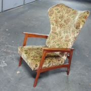 Chair wing chair flower Scandinavian styl Ib Kofod-Larsen for Carlo Gahrn