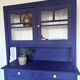 Parisian blue oriental buffet cabinet