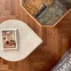 Small vintage Ligne Roset travertine coffee table from the 70s
