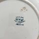 Round, hollow ironstone dish "Milan" Creil and Montereau
