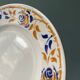 Set of 9 flat earthenware plates Terre de Fer Moulin des Loups, model "Dijon"