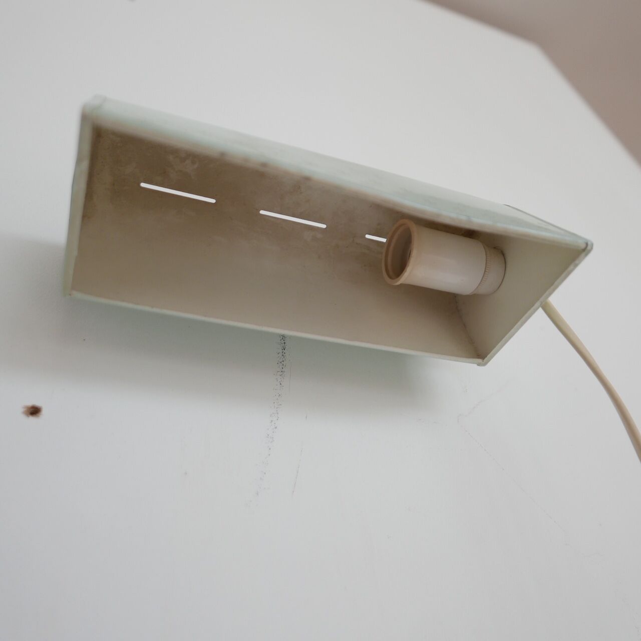 A pair of mid-century wall lights.   Sweden, c1960s