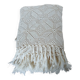 Plaid ancien en crochet fait main