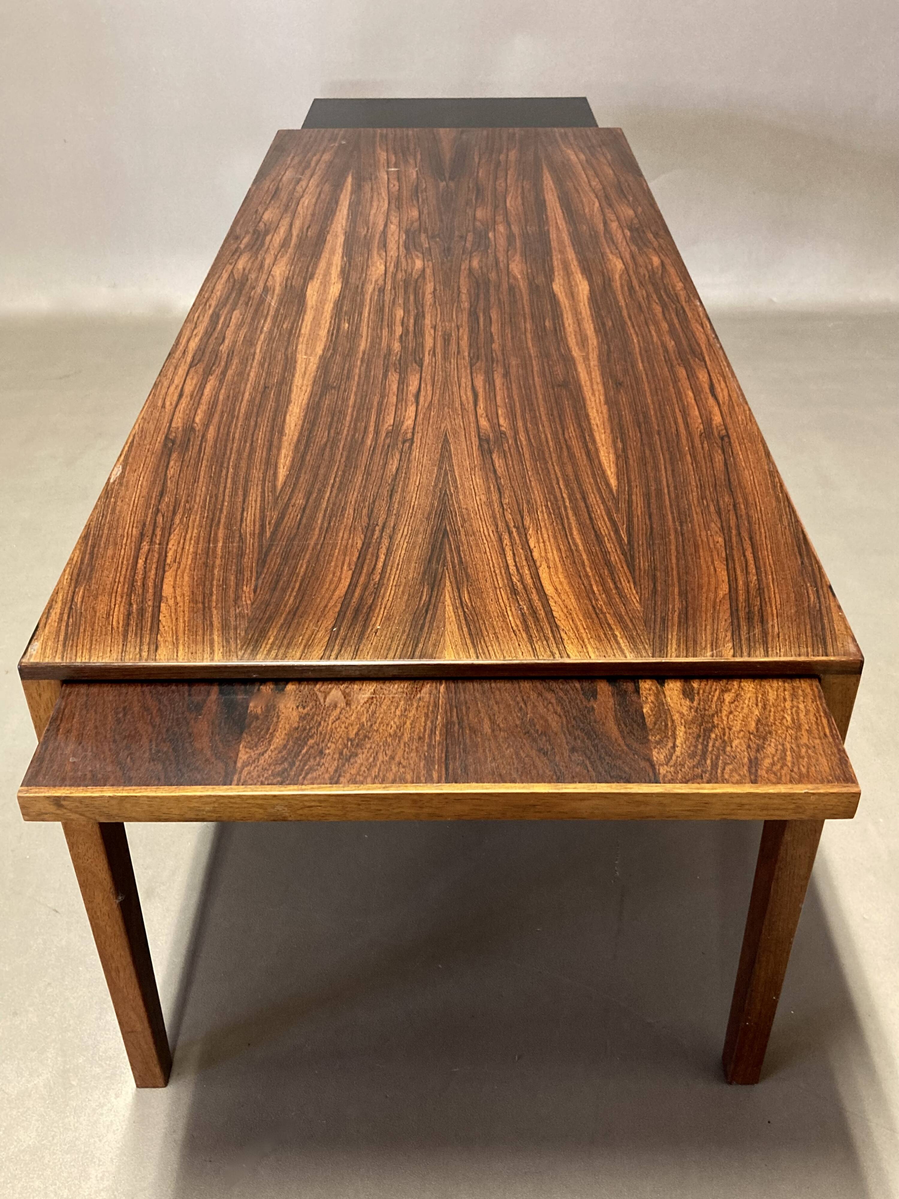 Scandinavian design rosewood coffee table 1950.