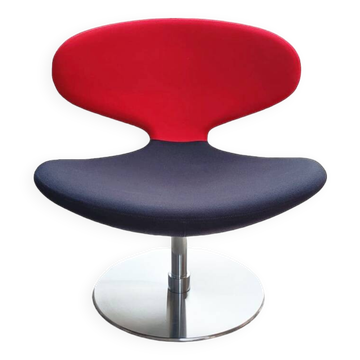 Chauffeuse rotative rouge et anthracite