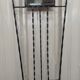 Iron cloakroom wall-mounted port multicolored balls mirror door umbrellas hats circa 50
