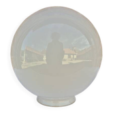Globe rond abat-jour opaline
