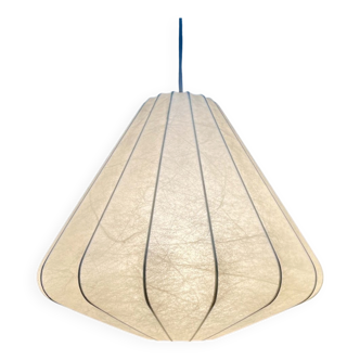 Modern mid-century Cocoon pendant lamp by Friedel Wauer for Goldkant Leuchten, Germany, 1960s.