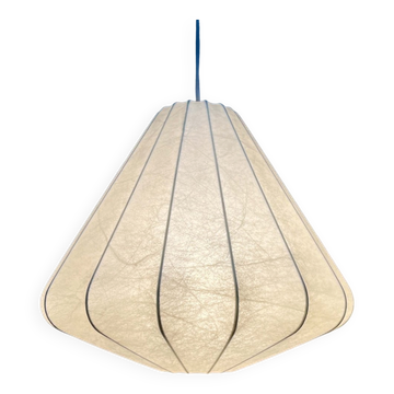 Modern mid-century Cocoon pendant lamp by Friedel Wauer for Goldkant Leuchten, Germany, 1960s.