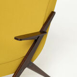 Pair of lounge chairs by ULUV reupholstered in Kvadrat Hallingdal, Czechoslovakia, 1960s