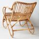 Armchair in vintage rattan years 60
