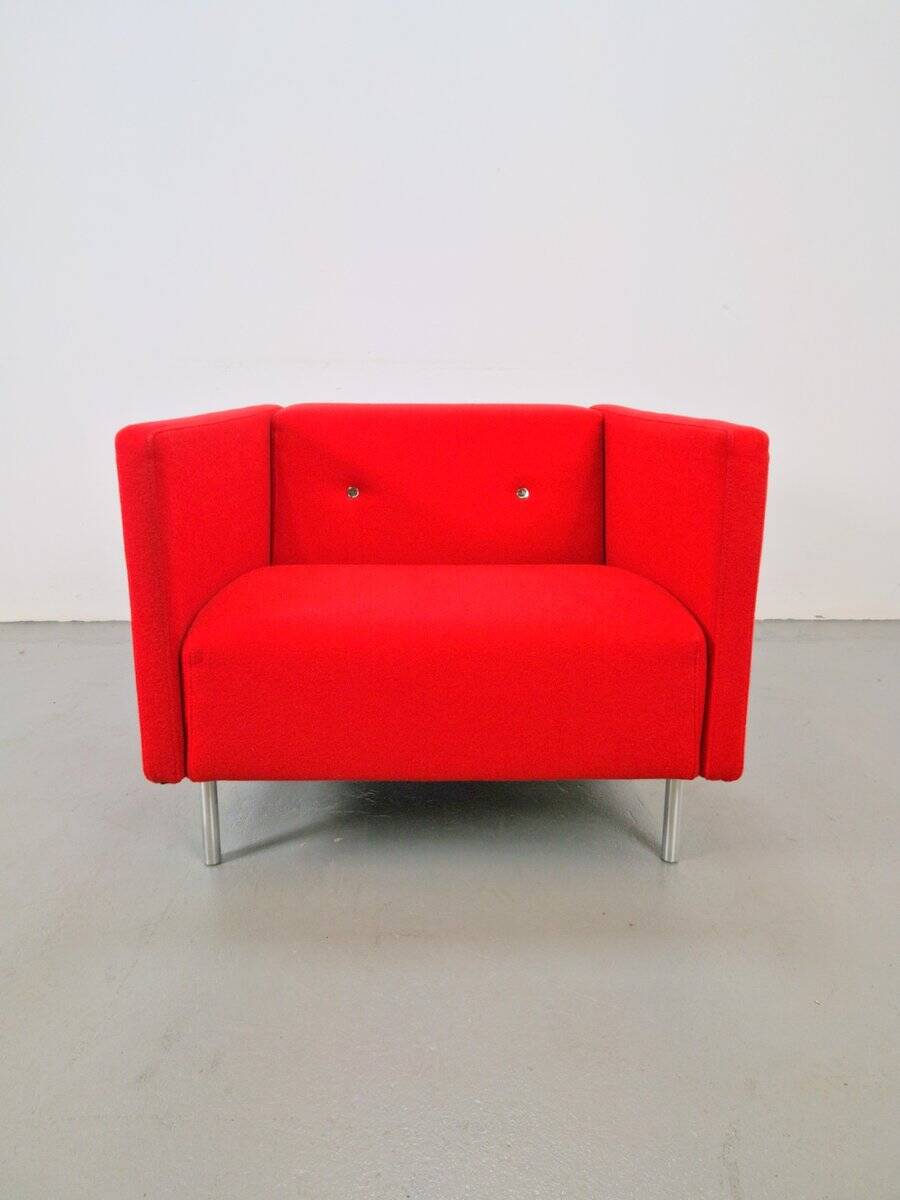Dutch Modern Red Bottoni Armchair by Marcel Wanders for Moooi, 2010s