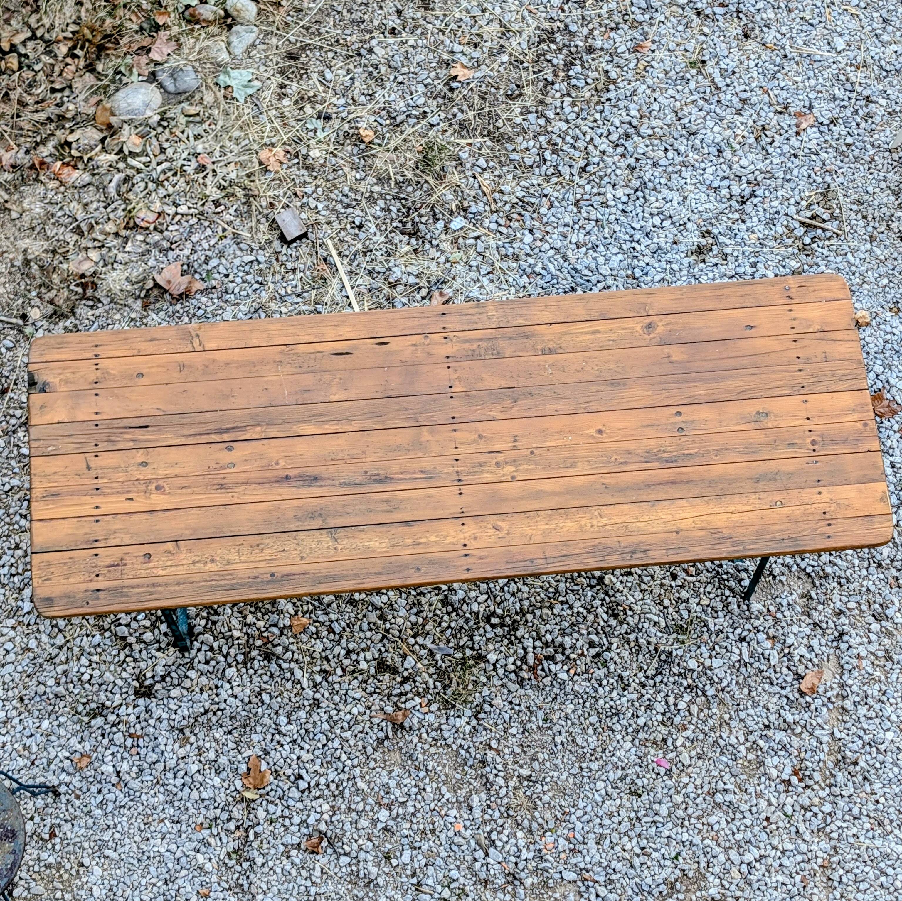 Old guinguette table