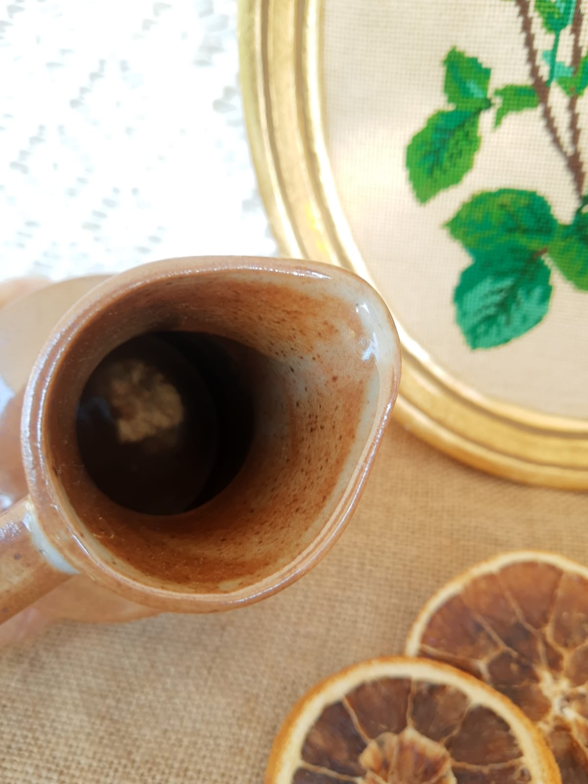 Creamer milk pot in Brenne sandstone