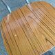 Vintage Chair 60s/70s Formica Wood Pattern & Chrome Legs