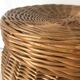 Pouf coffre de rangement en rotin années 60 -70