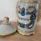 Pot à pharmacie Arsenic porcelaine blanche et dorée