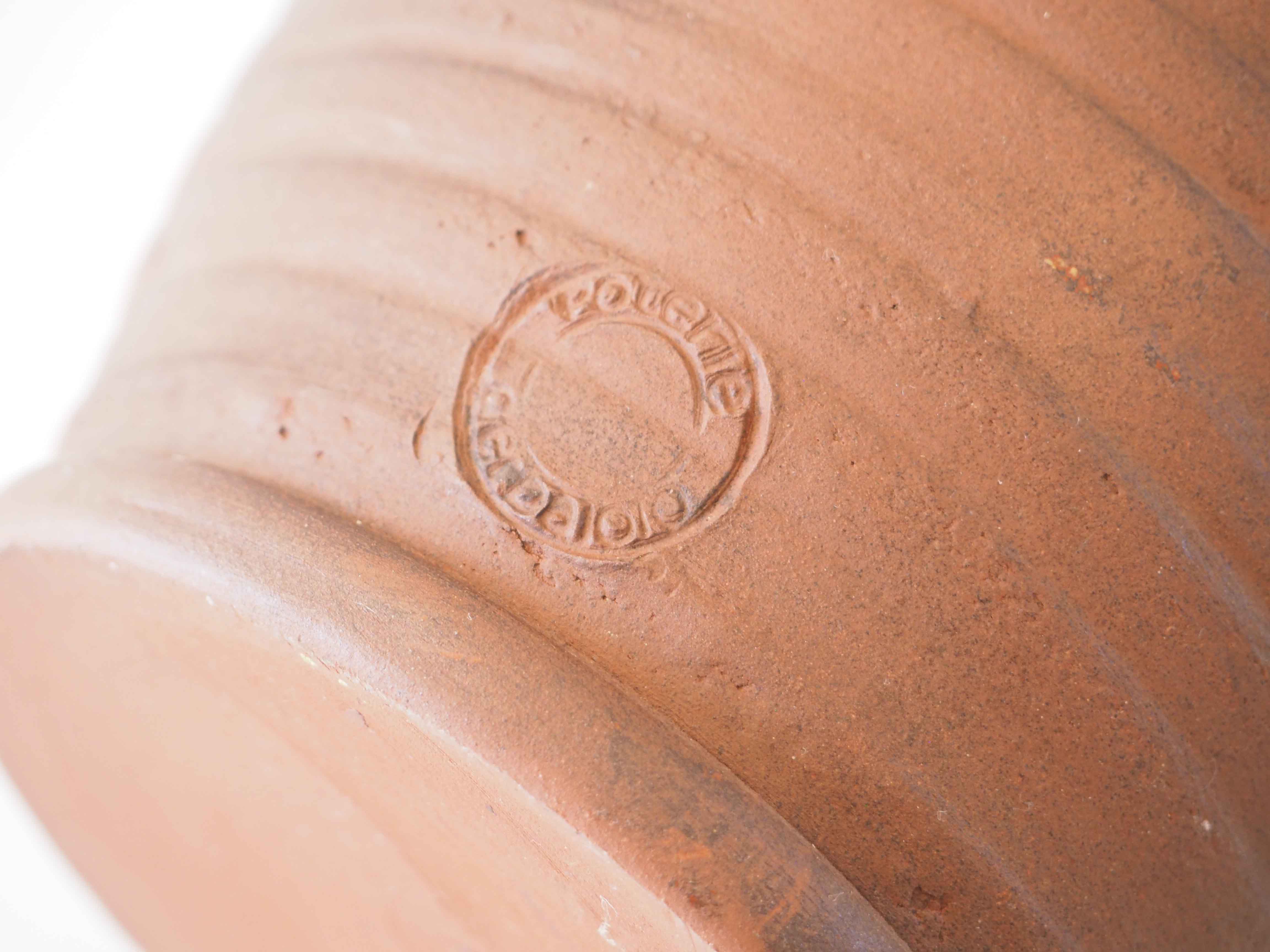 Raw terracotta vase