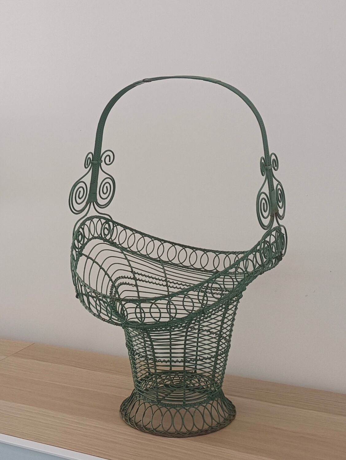 Wrought iron basket