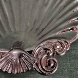 Empty pocket or tray with chrome shell fruit