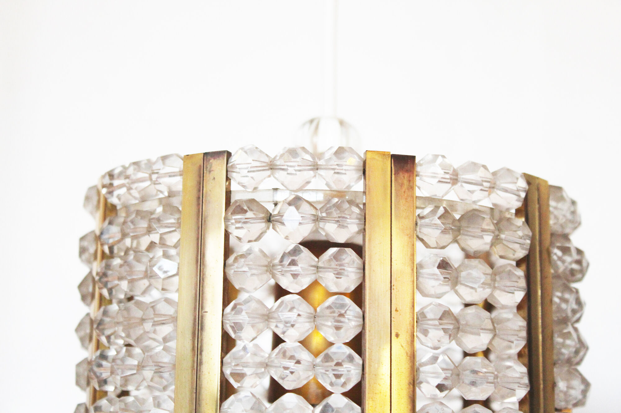 Vintage pendant chandelier by Emil Stejnar for Rupert Nikoll - Austria 1960's