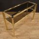 Italian console in gold metal