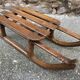 old sled sleigh Alsace Christmas decoration DAVOS style Wood 1900