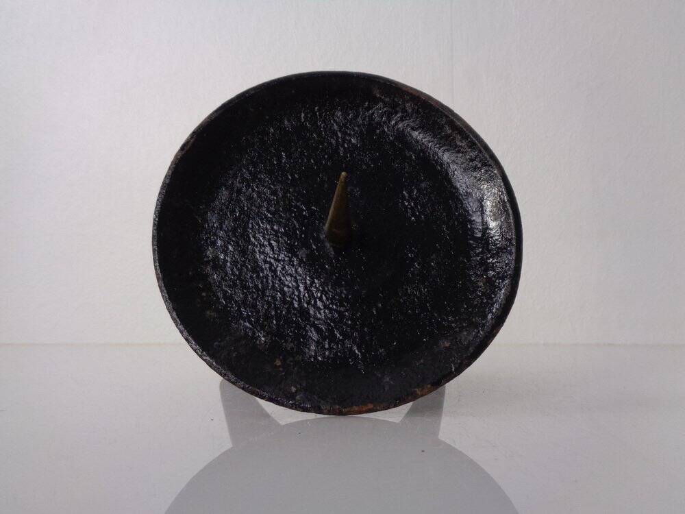 German Brutalist Iron Candleholder, 1960s