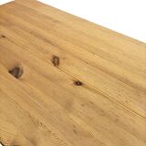 Vintage dining table pinewood 1960 minimalist dining table