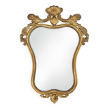 20th Century Belgian baroque mirror in gilded wood