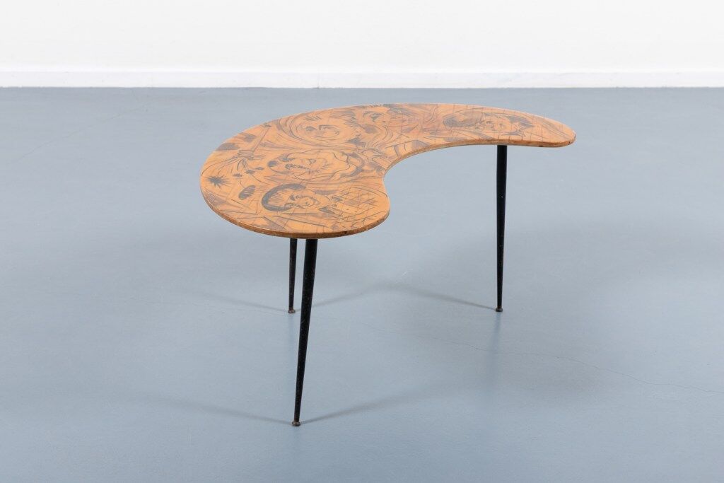 Mid-century Italian sculptural side table, 1950s