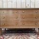 6-drawer chest – Transitional style 1960 – Fruitwood and brass