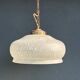 Suspension en verre style Clichy