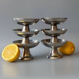 Ice cream cups, stainless steel dessert, 1970