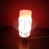 Cage vintage tripod lamp brass