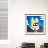 Broken mouth abstract painting