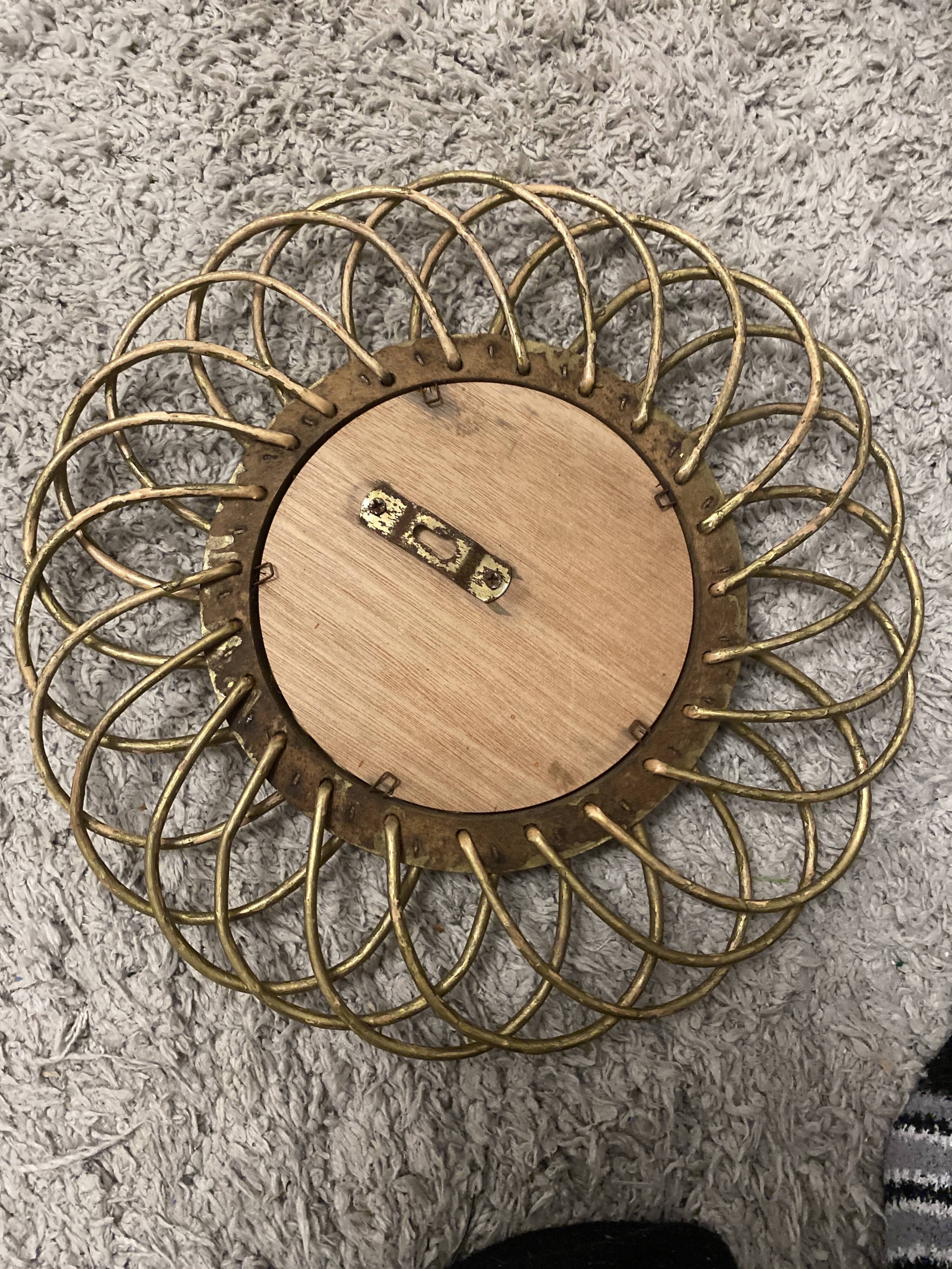 Wicker mirror