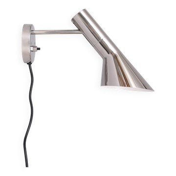 New chrome AJ wall light with packaging - Arne Jacobsen