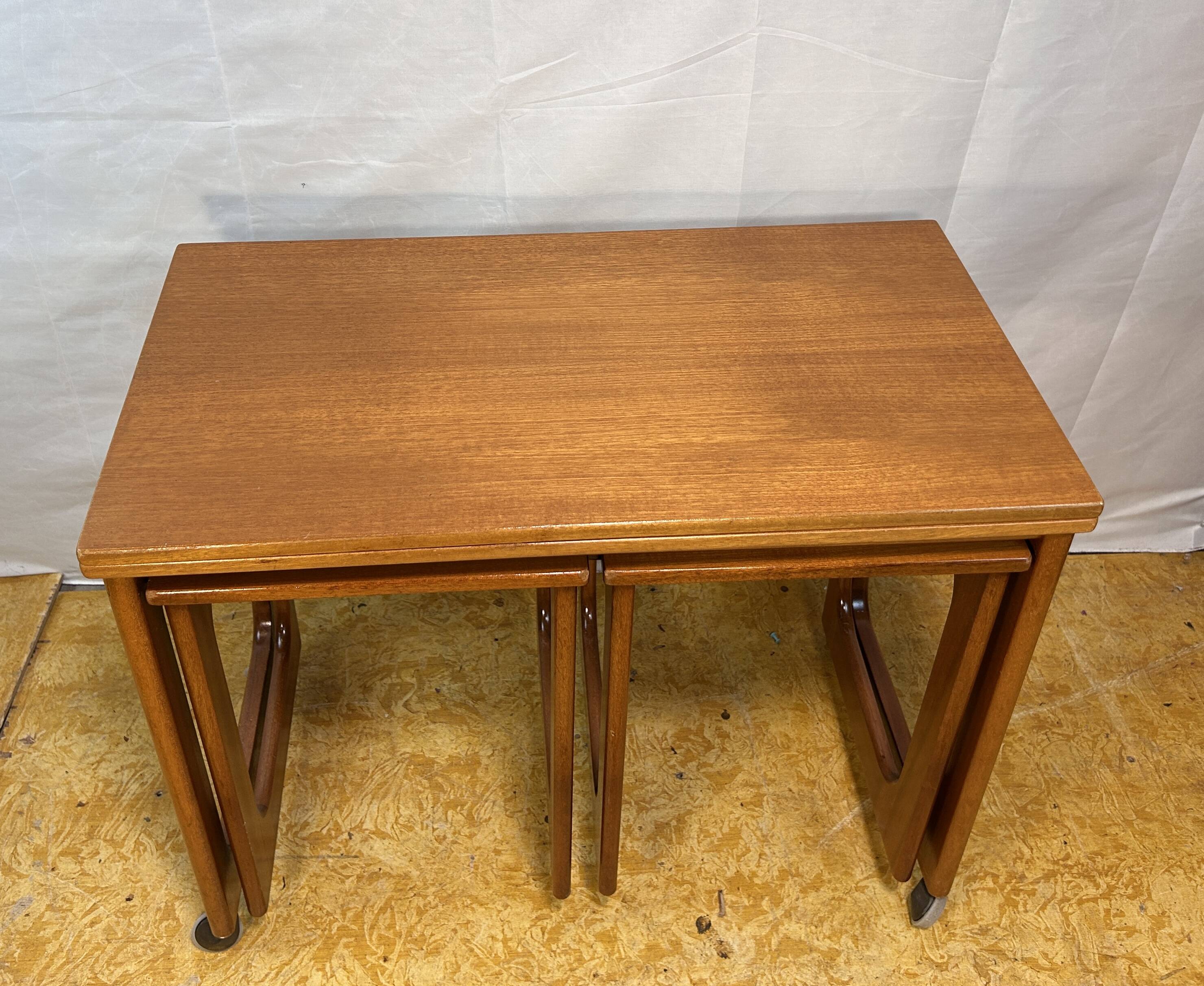 Retro vintage mid-century teak coffee table, 1960s. Tristor Danish Design