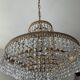 Crystal grapevine waterfall chandelier