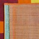 1970s Stunning Geometric Space Age Rug in Wool. Made in Italy