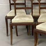 Suite of 8 Directoire style chairs - English