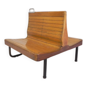 banc de train en teck