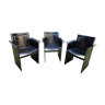 Lot de 3 fauteuils Korium par Tito Agnoli pour Matteo Grassi