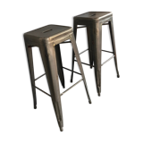 Pair of bar stools H Tolix