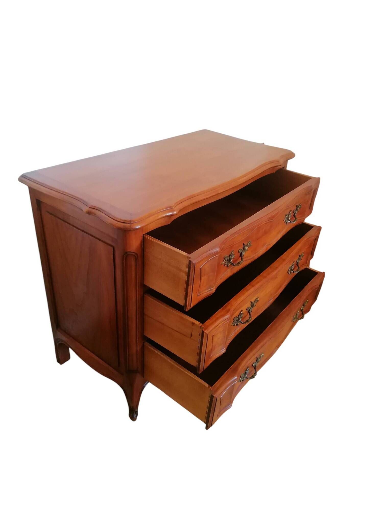 Louis XV style solid wood chest of drawers
