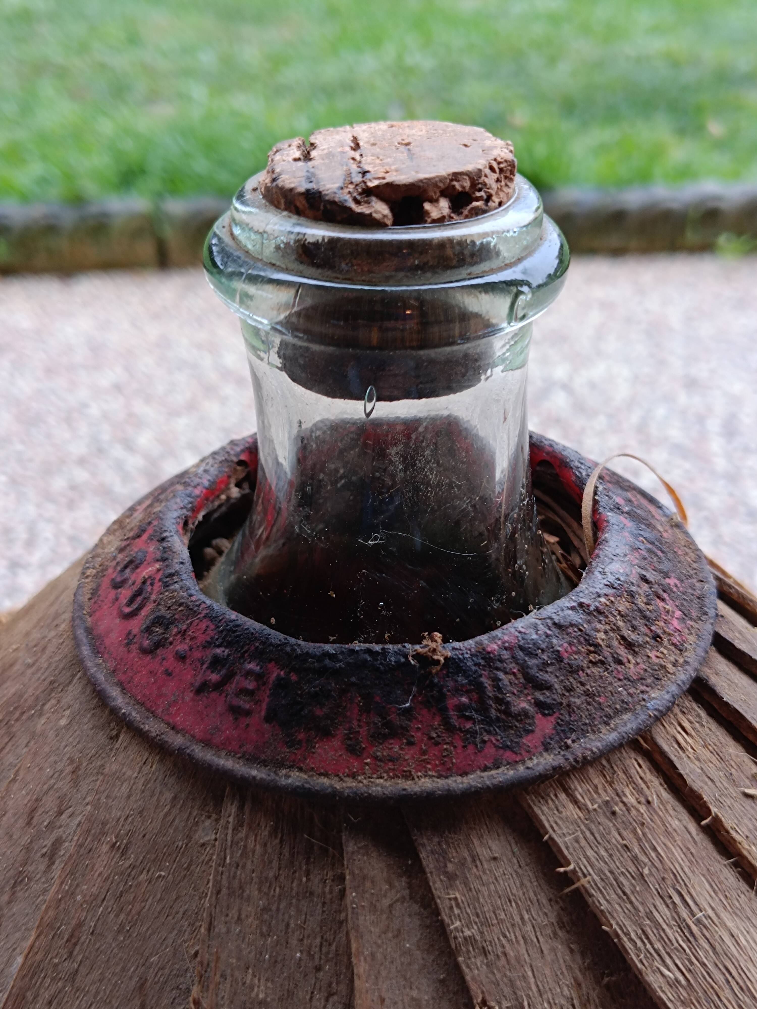 Dame-jeanne dans son emballage